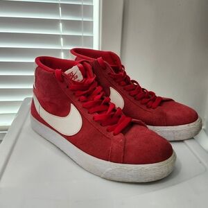 Nike Red High-Top Sneakers